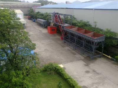 container type concrete batching plant