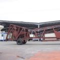 Foundation free mobile concrete batching plant