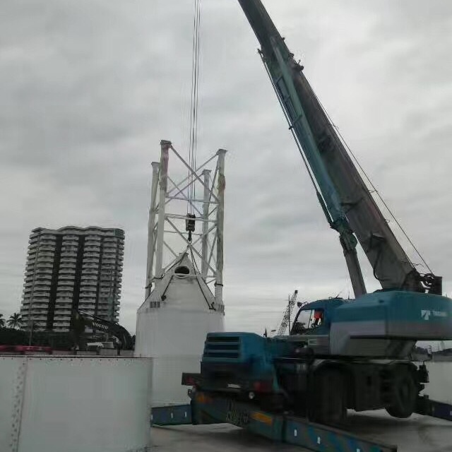 Normal size bolted cement silo erected in Thailand