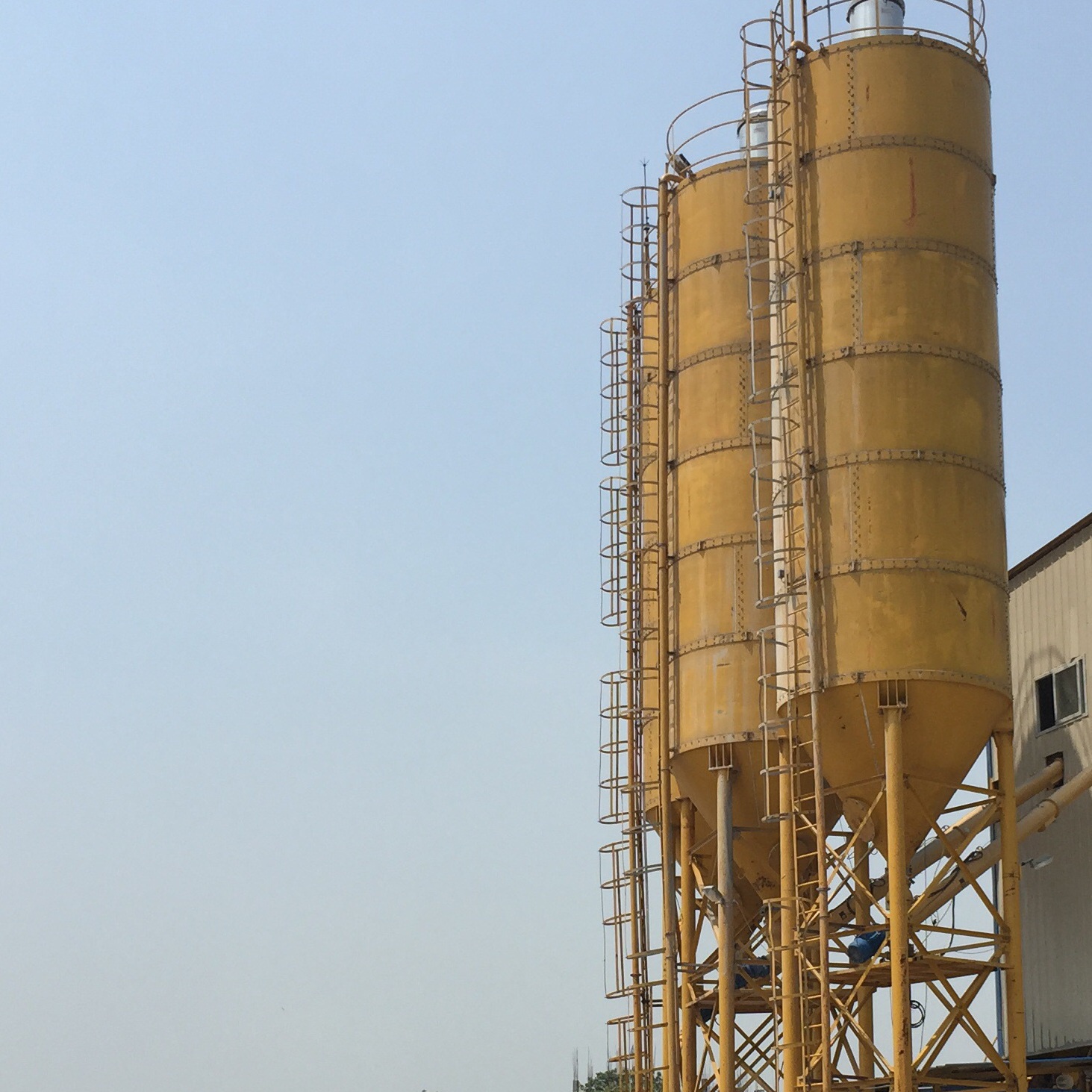 100T Bolted Silo Under Installation in Bangladesh