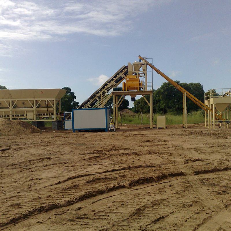 50 m3/hr batching plant in Mozambique