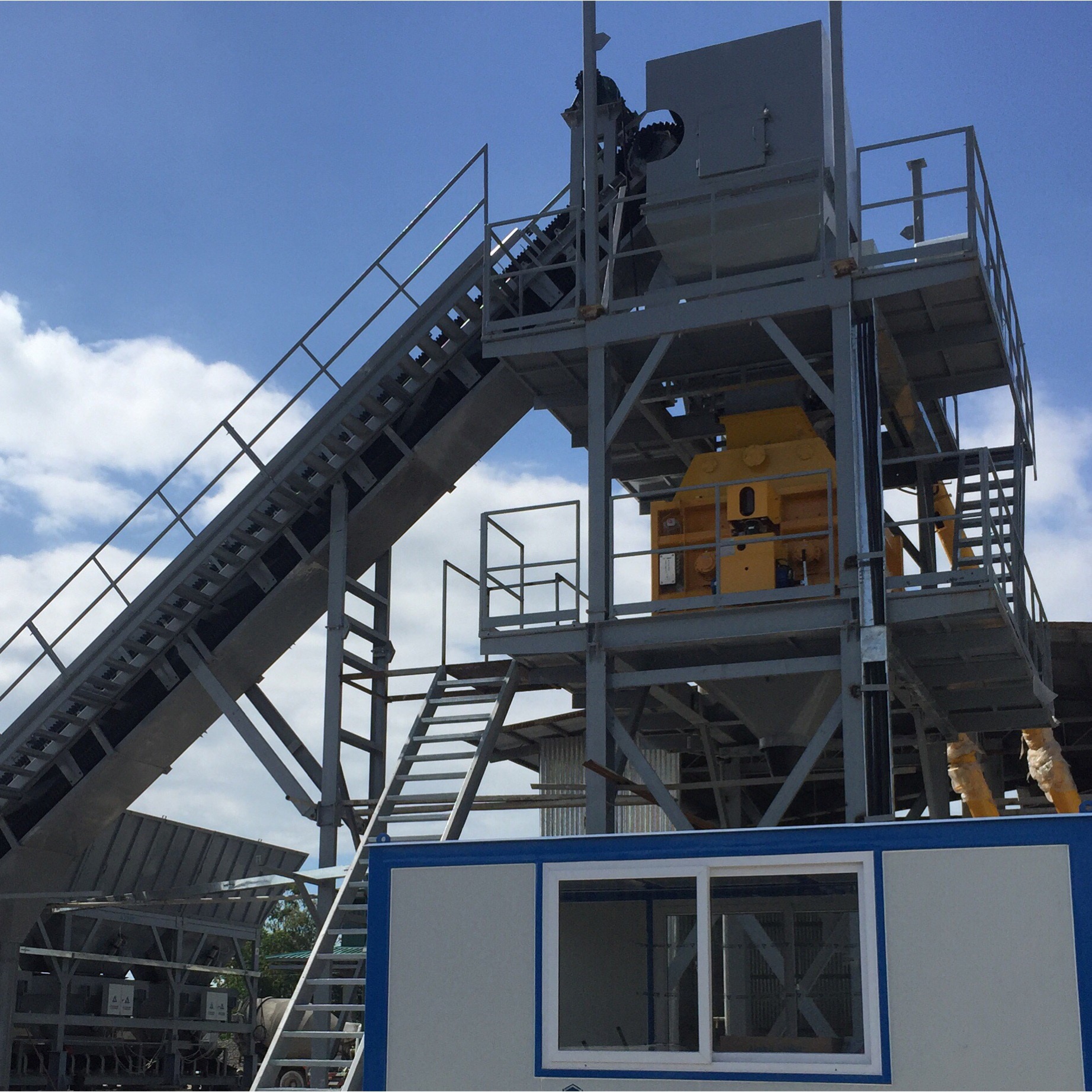 90m3/hr ready mix batching plant in Philippines